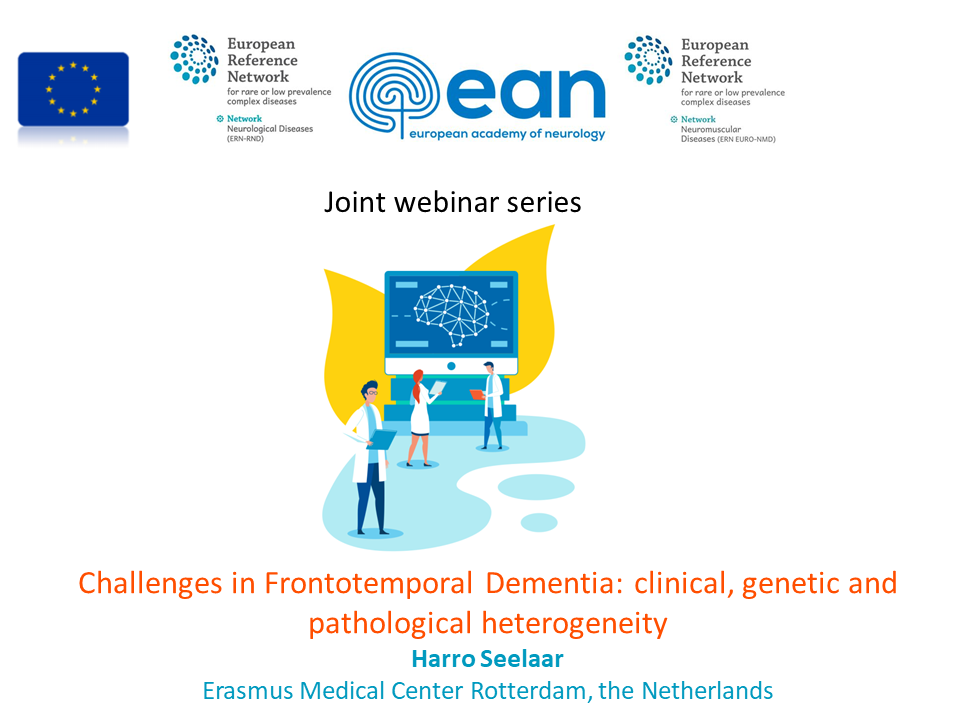 ERN-RND  webinar “Challenges in Frontotemporal Dementia: clinical, genetic and pathological heterogeneity” – recording available