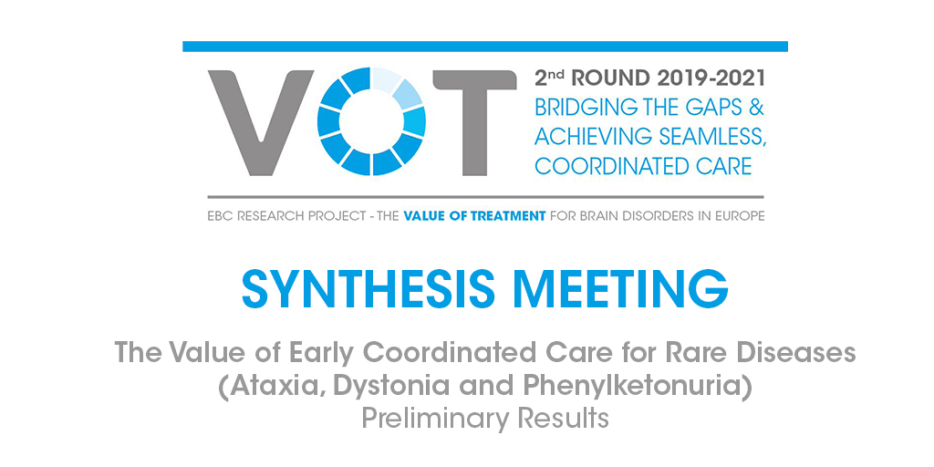 The Value of Treatment for Brain Disorders: Case Studies on Rare Diseases & Mental Disorders present findings at  Synthesis Meeting