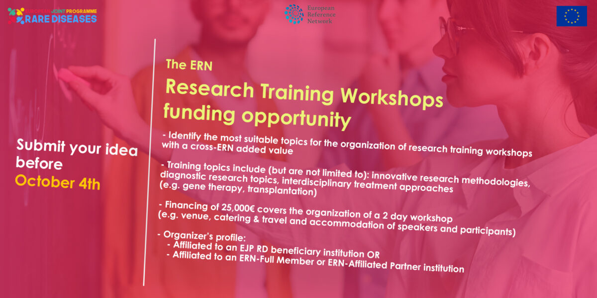 Launch of the ERN Research Training Workshops funding opportunity