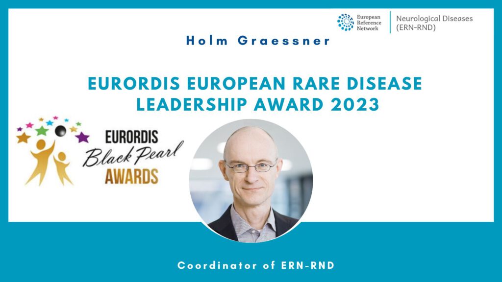 Holm Graessner Coordinator Of ERN RND Obtains The EURORDIS European 